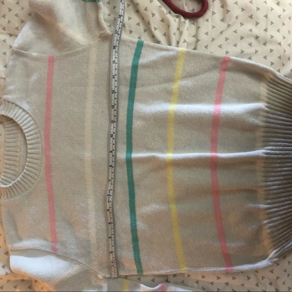 Vintage striped sweater crew neck - Picture 5 of 6